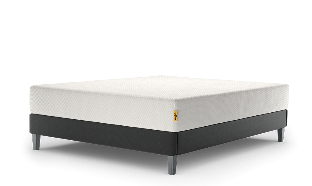 Nolah Platform Base diagonal angle with Original 10 inch mattress